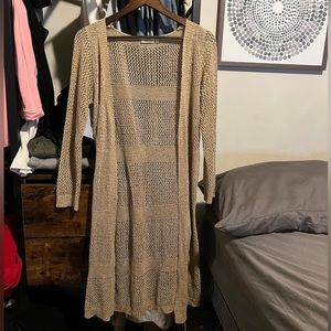 Beige Cardigan Coat